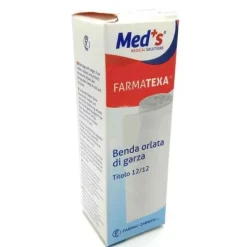 Farmac-Zabban Med's Farmatexa Benda 12/12 Di Garza Orlata 5 M X 5 Cm