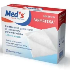 Farmac-Zabban Med's Farmatexa Compresse Di Garza Sterile 18X40 Cm 12 Buste Singole