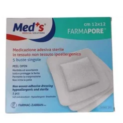 Farmac-Zabban Med's Medicazione Autoadesiva Sterile 12 X 12 Cm 5 Pezzi