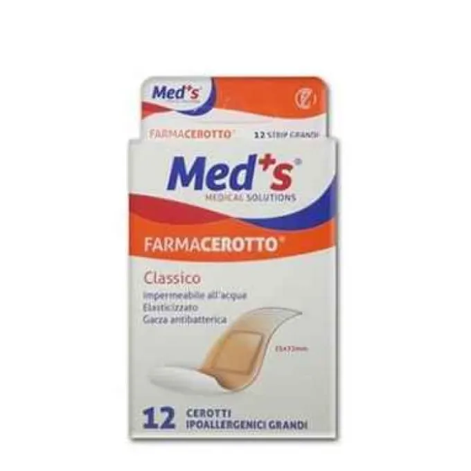 Farmac-Zabban Med's Strips Cerotti Poliuretano Easticizzato Grandi 12 Pezzi