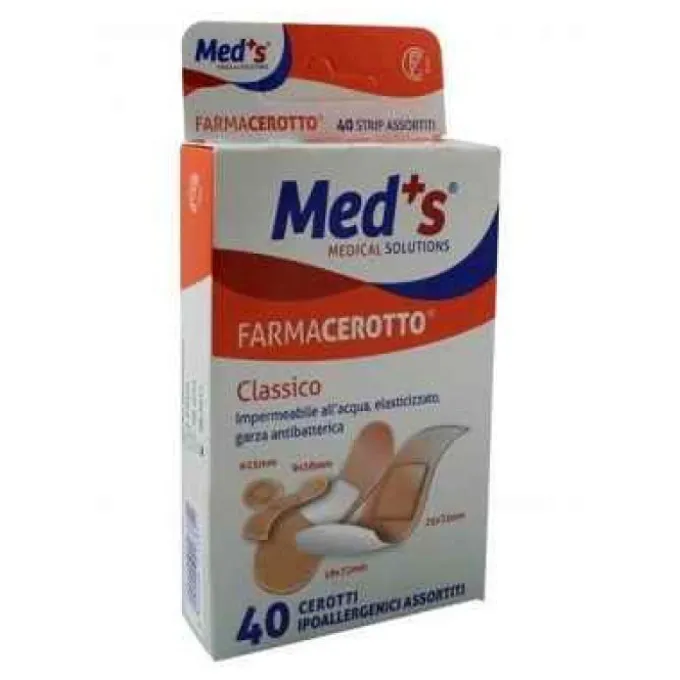 Farmac-Zabban Med's Strips Cerotti Poliuretano Elasticizzato 40 Pezzi Assortiti