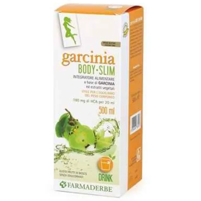 Farmaderbe Garcinia Body Slim 500 Ml Controllo Della Fame E Del Metabolismo