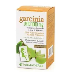 Farmaderbe Garcinia Urto 1000 Integratore Alimentare 60 Compresse Controllo Della Fame E Del Metabol