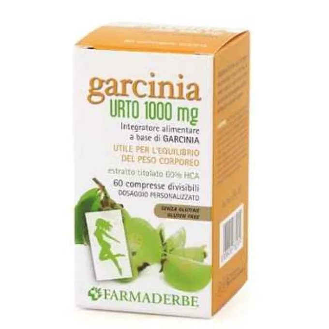 Farmaderbe Garcinia Urto 1000 Integratore Alimentare 60 Compresse Controllo Della Fame E Del Metabol