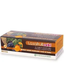 Farmaderbe Laxafruit Integratore Vegetale 15 Cubetti Masticabili