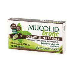 Farmaderbe Mucolid Bronc Menta E Liquirizia 24 Caramelle Alimenti Normali