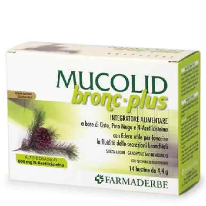 Farmaderbe Mucolid Bronc Plus 14 Bustine