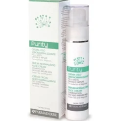 Farmaderbe Purity Crema Viso Sebonormalizzante 50 Ml Idratanti Viso Pelle Grassa