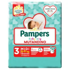 Fater Spa Pannolini Pampers Baby Dry Mutandino - Taglia 3 Midi 19Pz