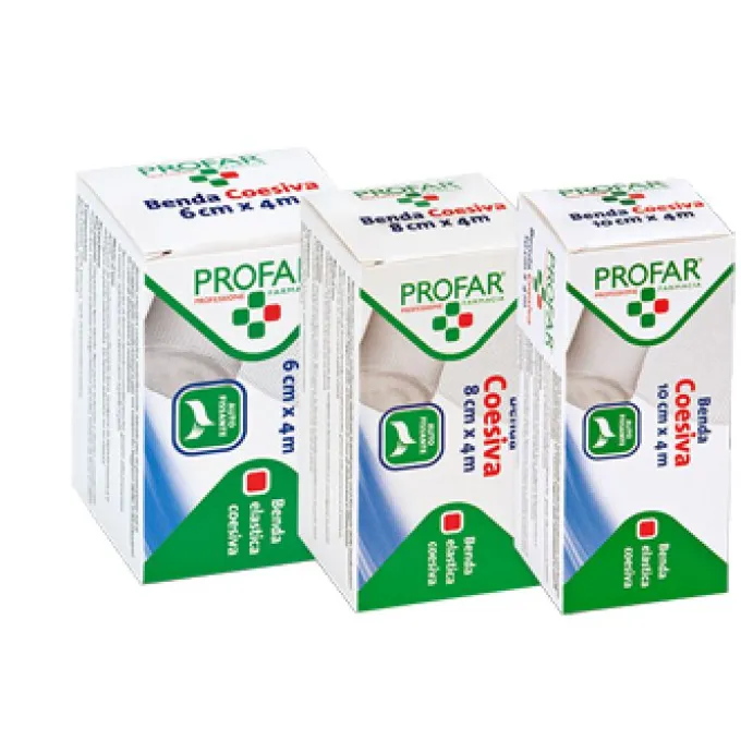 Federfarma.co Benda Coesiva 6 Cm X 4 M Profar Bende Elastiche Autofissanti