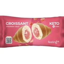 Feeling Ok Croissant Ripieno Di Crema Alla Fragola 50 G