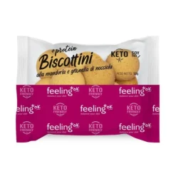 FEELING OK +PROTEIN BISCOTTINI MANDORLA NOCCIOLA - INTEGRATORE ALIMENTARE