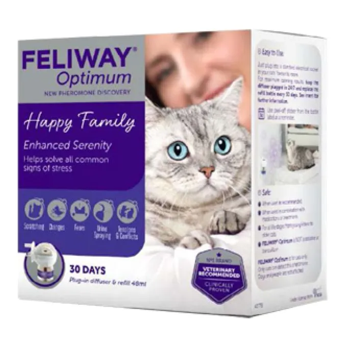 Feliway Optimum Diffusore+Ricarica Per Gatti 48Ml Repellenti E Disabituanti