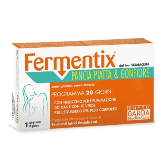 Fermentix Pancia Piatta Intensivo Integratore 20 Compresse Gonfiore