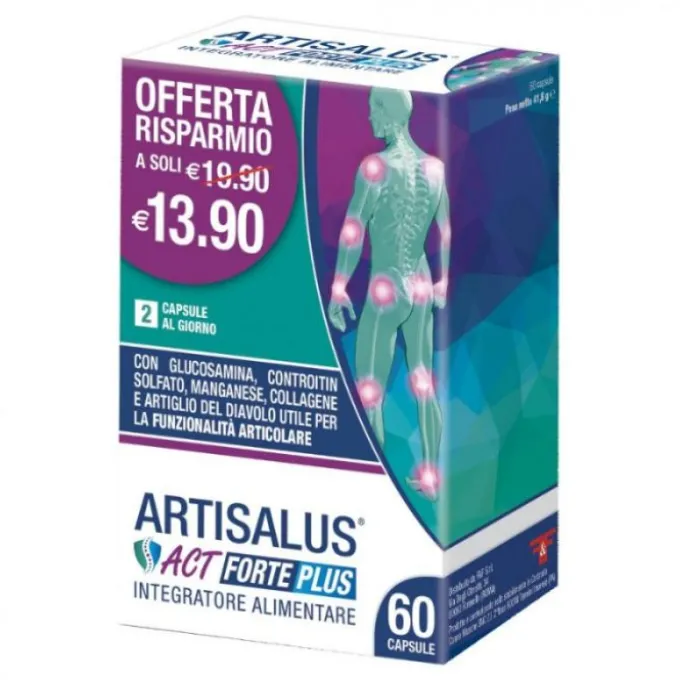 F&F Srl "Artisalus Act Forte Plus 60Cps" Salute Delle Articolazioni