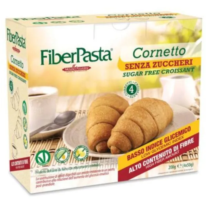 Fiberpasta Cornetto Senza Zuccheri 100% Vegetale 200 G