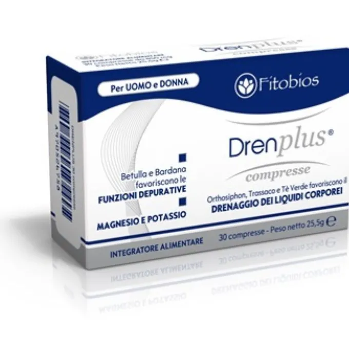 Fitobios Drenplus Integratore 30 Compresse Ritenzione Idrica