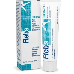 Flebs Crema Gel 100 Ml - Cosmetico Per Gambe Stanche E Pesanti Venotonici Topici