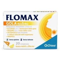 Flomax Gola Natura Miele Limone 20 Compresse Con Edulcorantisenza Glutine E Lattosio