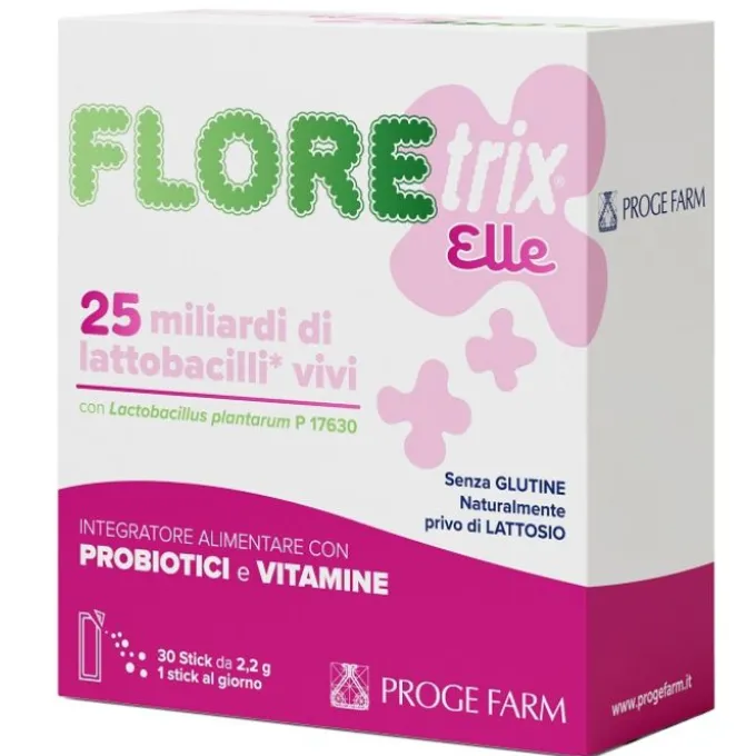 Floretrix Elle 25 Miliardi 30 Stick Fermenti Lattici