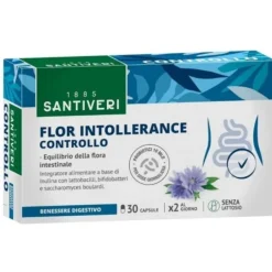 Flor Intollerance Controllo 30 Capsule Fermenti Lattici