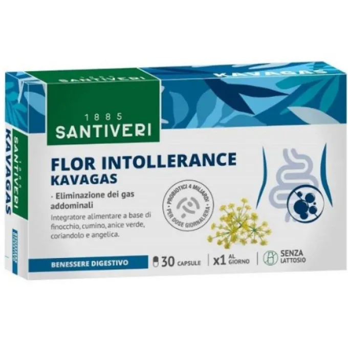 Flor Intollerance Kavagas 30 Capsule Fermenti Lattici
