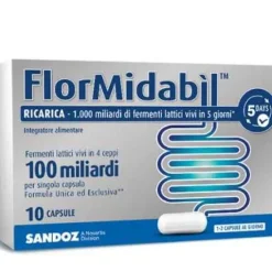 Flormidabil Ricarica Integratore Con 100 Miliardi Di Fermenti Lattici Vivi 10 Capsule