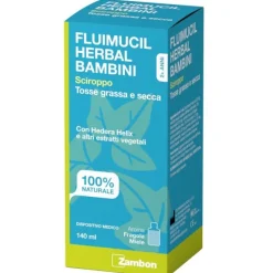 Fluimucil Herbal Bambini Sciroppo Tosse Grassa E Secca 140 Ml Aroma Fragola E Miele Senza Glutine Senza Lattosio