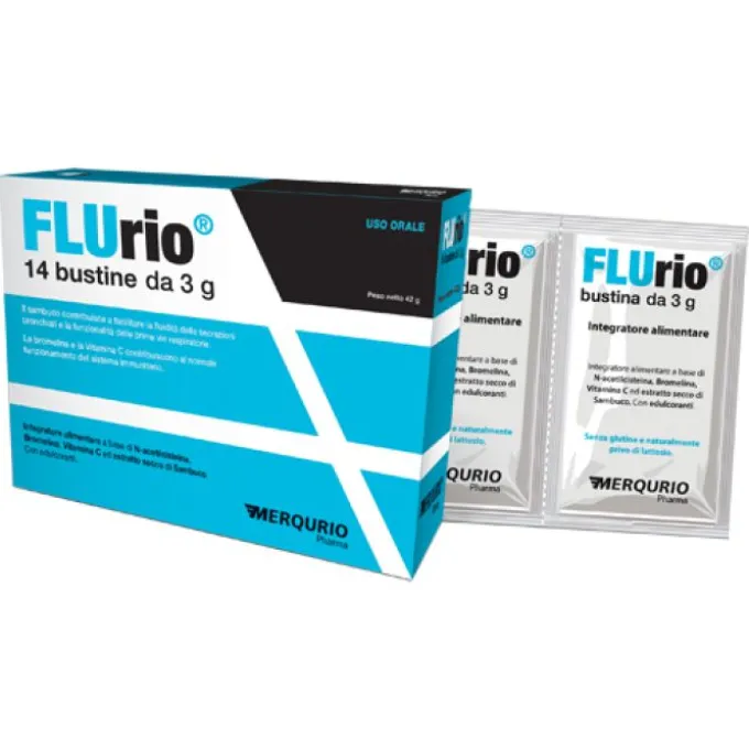 Flurio 14 Bustine Tosse Grassa Buste