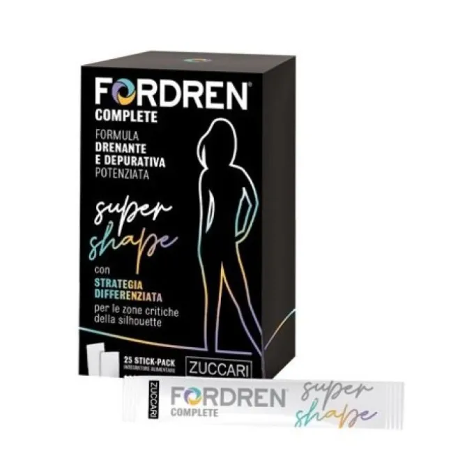 Fordren Complete Super Shape Integratore Drenante Depurativo 25 Stick Pack
