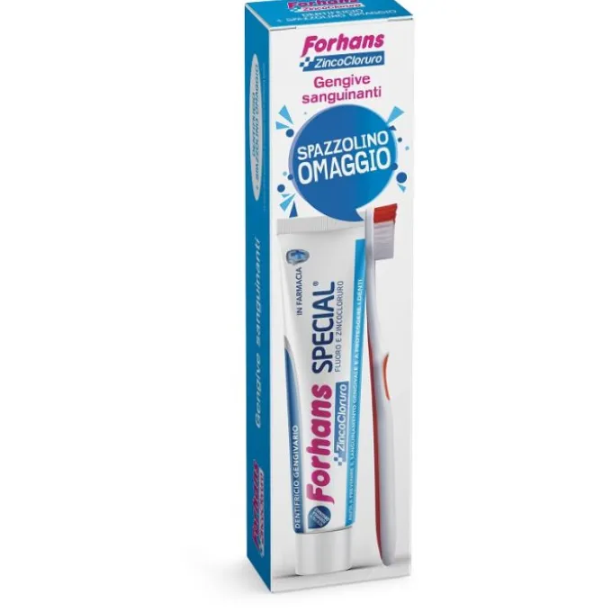 Forhans Dentifricio Special + Spazzolino - Igiene Orale Completa Normali