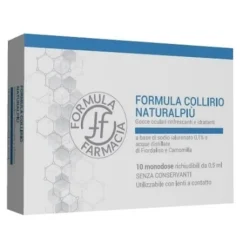 FORMULA COLLIRIO NATURAL PIU' SENZA CONSERVANTI 10 FLACONCINI DA 0,5 ML - DISPOSITIVO MEDICO CLASSE IIA