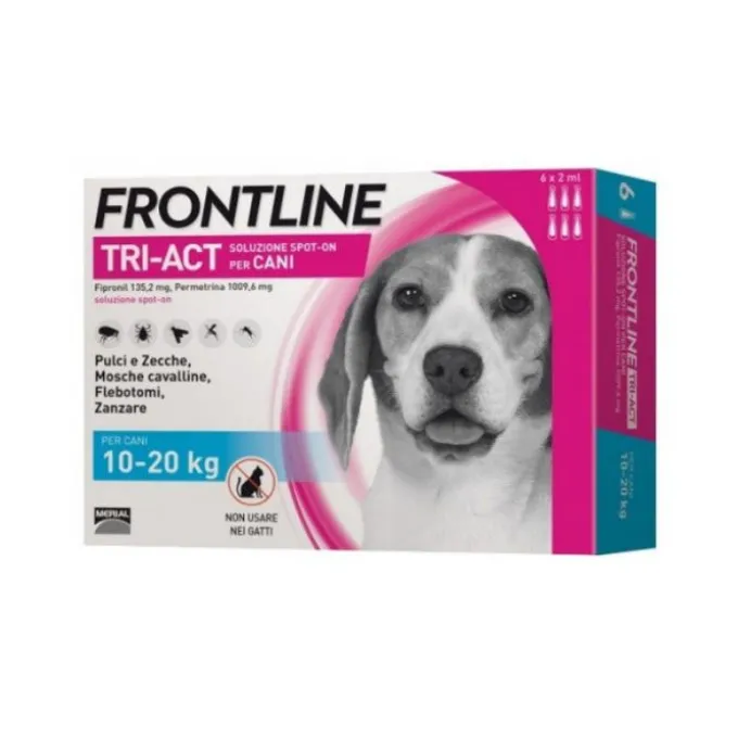 Frontline Tri-Act Soluzione Spot-On Cani 10-20Kg 6X2Ml