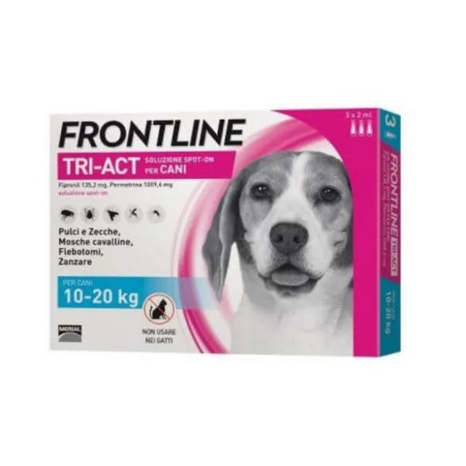 Frontline Tri-Act Soluzione Spot On Cani 10-20Kg 3X2Ml