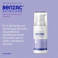 Galderma Benzac Skincare Microbiome Equalizer, Lozione Idratante Viso 50 Ml