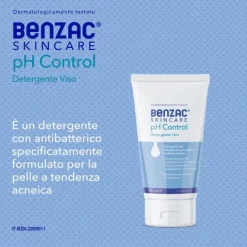 Galderma Benzac Skincare Ph Control, Detergente Viso 150 Ml Trattamenti Acne