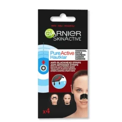 Garnier Pure Active Charcoal Strips Viso Carbone Vegetale 4 Pezzi