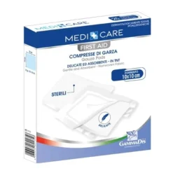GARZA TNT 10X10 CM 100 PEZZI STERILI - DISPOSITIVO MEDICO CLASSE IIA