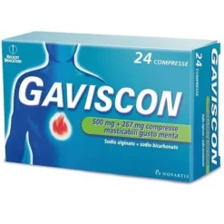 Gaviscon 24Cpr Menta 500+267Mg