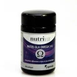 Giuriati Nutriva Nutri-Gla Integratore Omega 3-6 60 Capsule Salute Della Pelle Ed Anti-Invecchiament