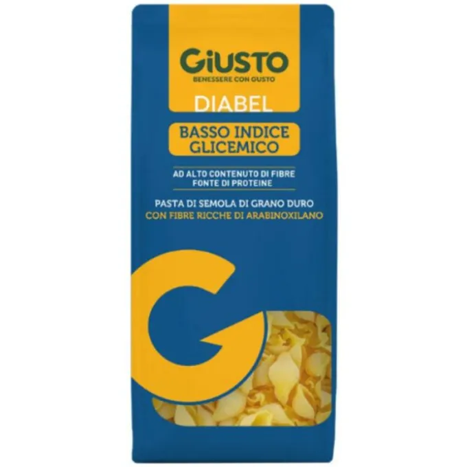 Giusto Diabel Basso Indice Glicemico Pasta Conchigliette 400G Alimenti Senza Zucchero