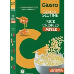GIUSTO SENZA GLUTINE RICE CRISPIES MIELE 200G