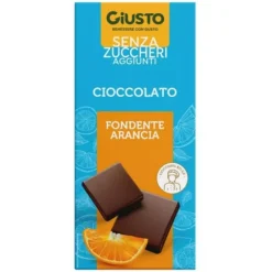 Giusto Senza Zucchero Cioccolato Fondente Arancia 85 G Alimenti Senza Zucchero