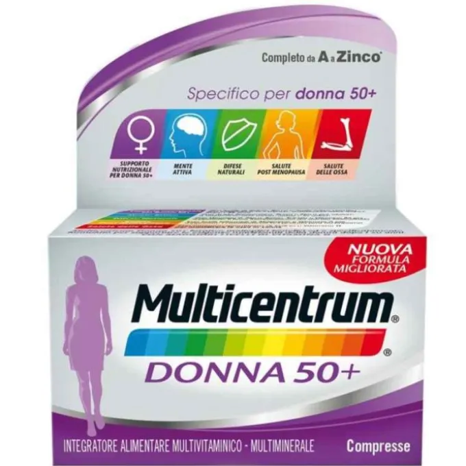 Glaxosmithkline Multicentrum Donna 50+ 60 Compresse Energia 50+
