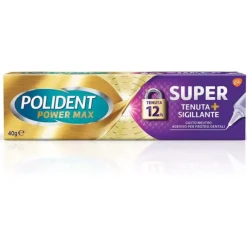 Glaxosmithkline Polident Power Max Super Sigillante Adesivo Per Protesi Dentali 40 G