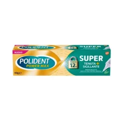 Glaxosmithkline Polident Super Tenuta + Sigillante Per Protesi Dentale Gusto Menta 40G