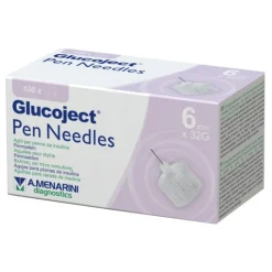 Glucoject Pen Needles Aghi Per Penna Da Insulina 32G 6 Mm