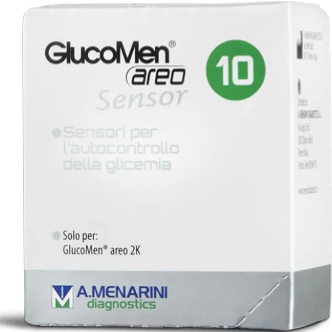 Glucomen Strisce Areo Sensor Analisi Glucosio 10 Pezzi
