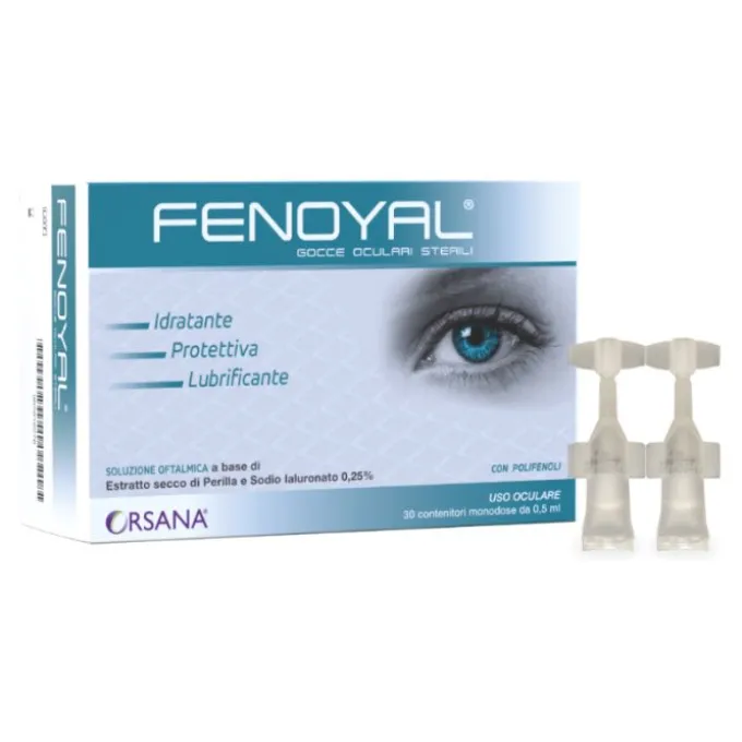 Gocce Oculari Fenoyal 30 Contenitori Monodose Da 0,5 Ml Occhi Secchi