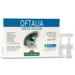 Gocce Oculari Monodose Oftalia 2 Strip Da 5 Fiale Da 0,5 Ml Occhi Secchi